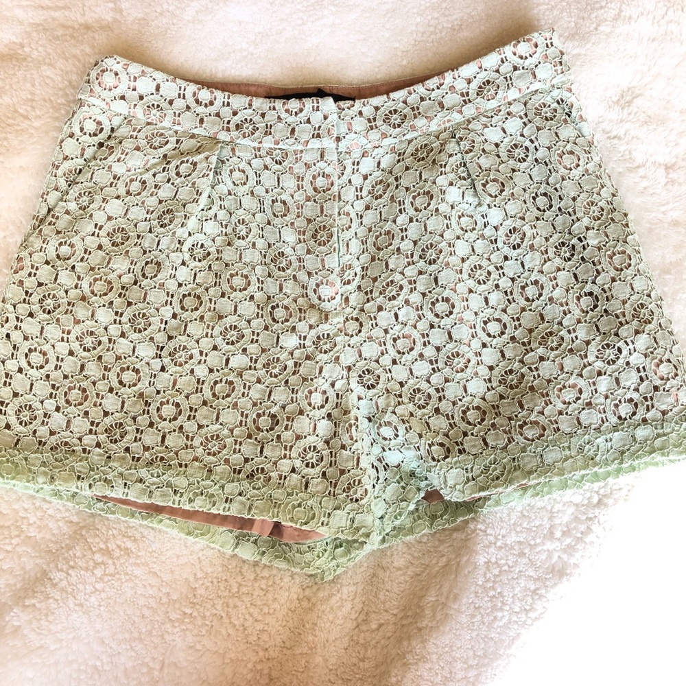 High waisted lace dress shorts
